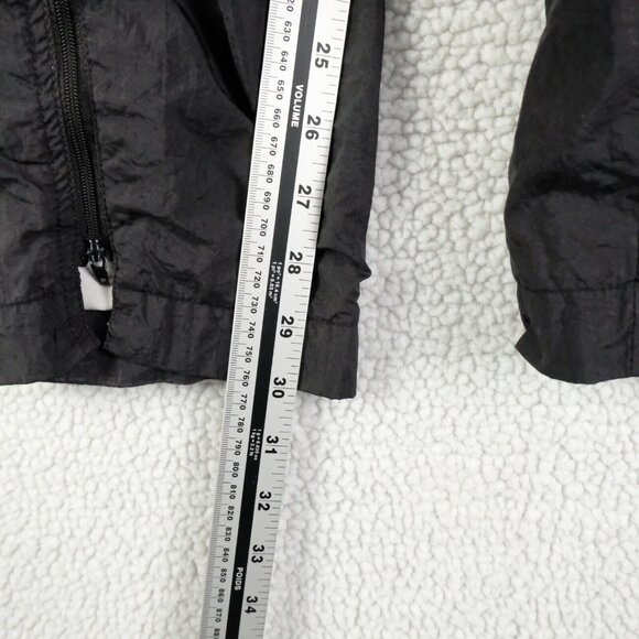 Vintage Nike Track Pants Mens Medium Black Lined Drawstring Zip Hem Athletic 90S - Picture 9 of 11